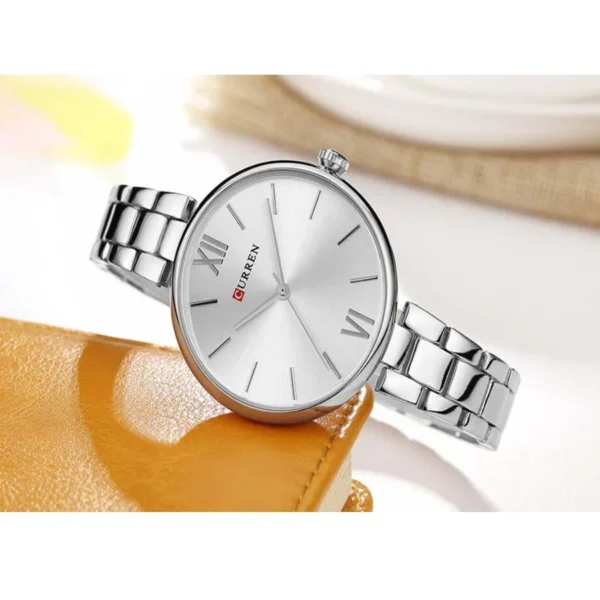 CURREN Original Brand Stainless Steel Band Wrist Watch For Couples With Brand (Box & Bag) - Image 4