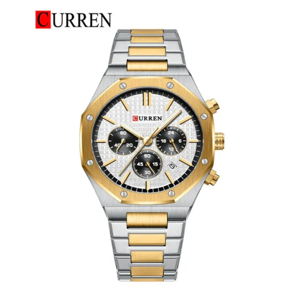 CURREN Original Brand Stainless Steel Band Wrist Watch For Men With Brand (Box & Bag)-8440